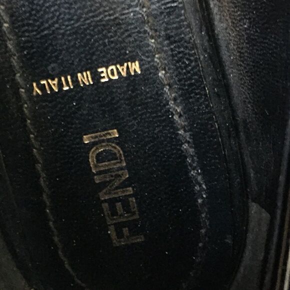 Authentic FENDI Glossy Black Patent Leather Flats - Picture 11 of 12